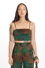 Ocean Spaghetti Crop Top
