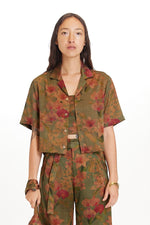 Nani Cropped Camp Collar Shirt