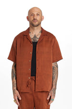 Terracotta Camp Collar Shirt