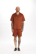Terracotta Camp Collar Shirt
