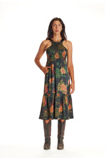 Black Dahlia Smocked Apron Dress