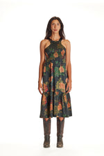 Black Dahlia Smocked Apron Dress
