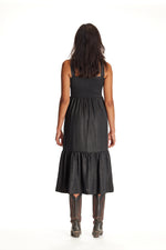 Black Cobra Smocked Apron Dress