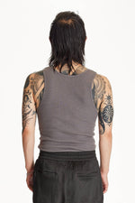 Slate Organic Hemp/Cotton Waffle Tank