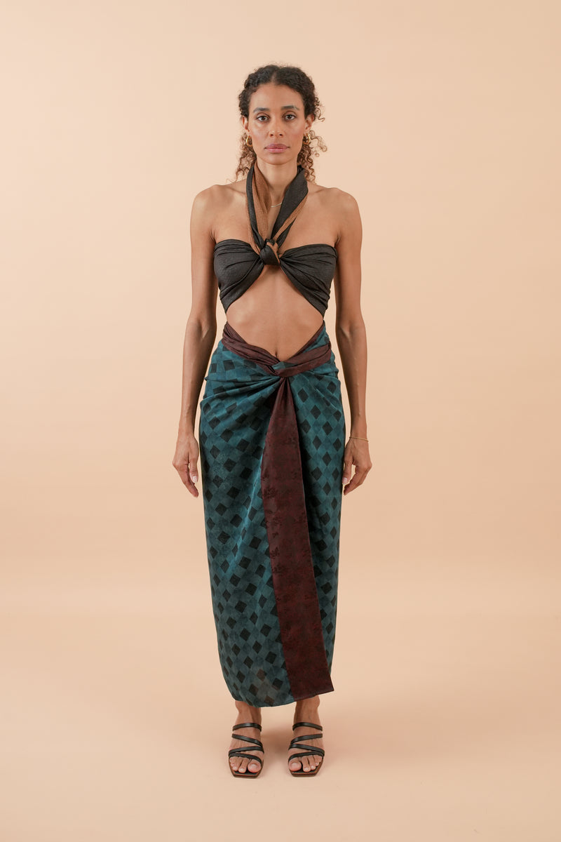 Plaid Reversible Wraparound