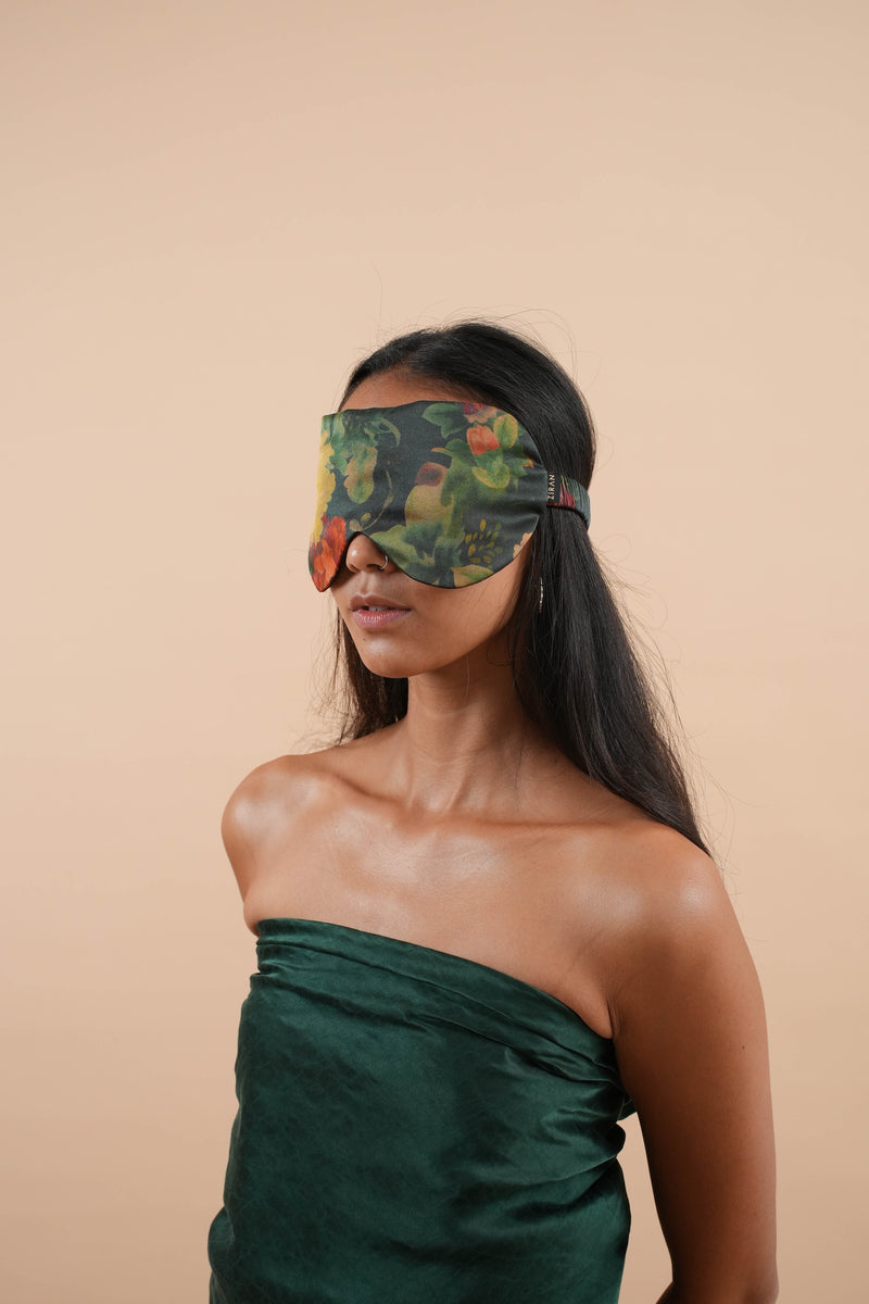 Midnight Peony Reversible Eyemask