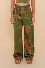 Verdant Cranes Belted Trouser
