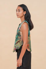 Floral Dawn + Rust Reversible Vest