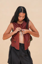 Floral Dawn + Rust Reversible Vest
