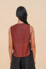 Floral Dawn + Rust Reversible Vest