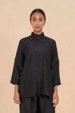 Black Raffia Tunic
