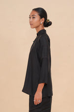 Black Raffia Tunic