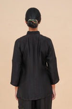 Black Raffia Tunic