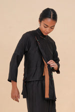 Black Raffia Tunic