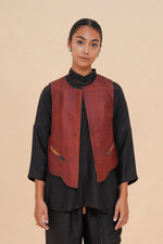 Floral Dawn + Rust Reversible Vest