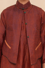 Rust + Caramel Reversible Vest