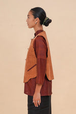 Rust + Caramel Reversible Vest