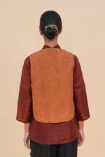 Rust + Caramel Reversible Vest