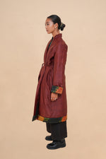 Reversible Midnight Peony + Rust Quilted Cloud Robe
