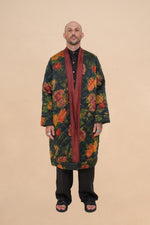 Reversible Midnight Peony + Rust Cloud Robe
