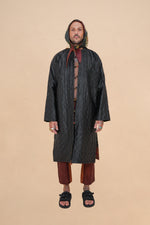 Reversible Midnight Peony + Obsidian Quilted Coat