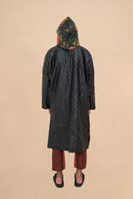 Reversible Midnight Peony + Obsidian Quilted Coat