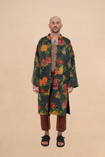 Reversible Midnight Peony + Obsidian Quilted Coat
