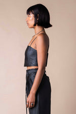 Obsidian Spaghetti Crop Top