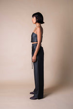 Obsidian Belted Trouser