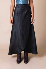Obsidian Floor-length Wrap Skirt
