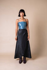 Obsidian Floor-length Wrap Skirt