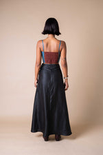 Obsidian Floor-length Wrap Skirt