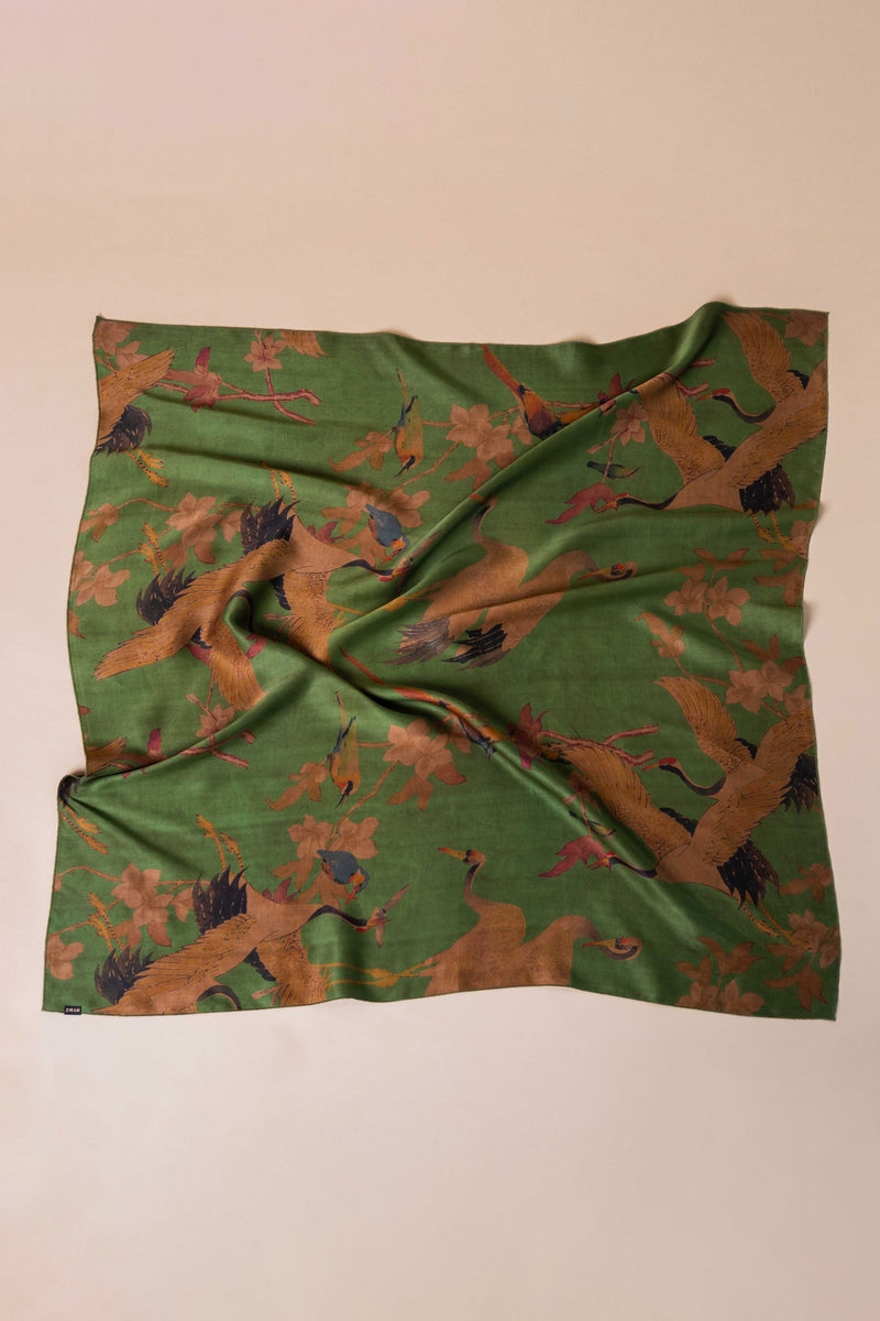 Verdant Cranes Bandana