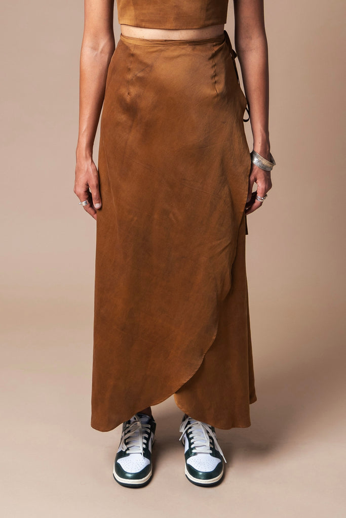 【OJOS】Jersey Drape Wrap Skirt OJOS Jersey Drape Wrap Skirt – DALAC SEOUL