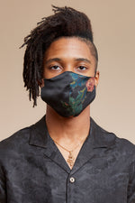 Black Dahlia Center Seam Reversible Facemask