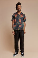 Black Dahlia Camp Collar Shirt