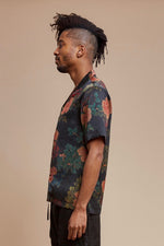 Black Dahlia Camp Collar Shirt