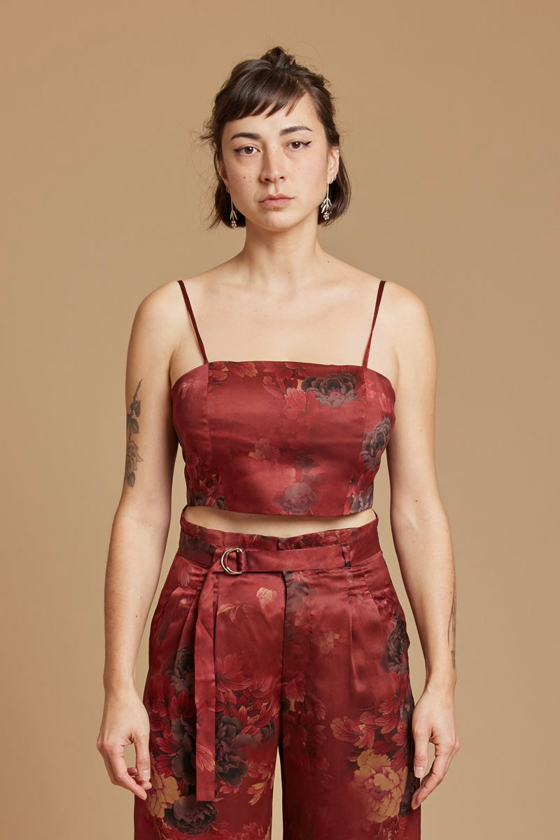 Scarlet Spaghetti Crop Top