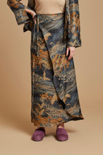 Soaring Cranes Floor-length Wrap Skirt