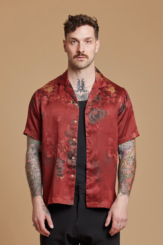 Scarlet Camp Collar Shirt Ziran