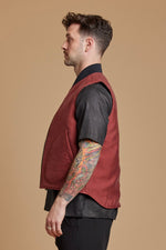Scarlet + Cherry Reversible Vest