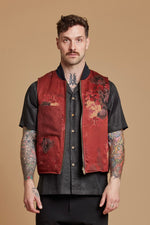 Scarlet + Cherry Reversible Vest
