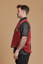 Scarlet + Cherry Reversible Vest