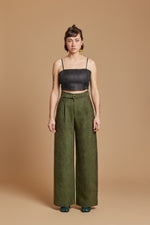 Emerald Cobra Belted Trouser