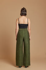 Emerald Cobra Belted Trouser
