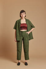 Emerald Cobra Pleated Trouser