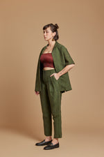 Emerald Cobra Pleated Trouser