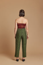 Emerald Cobra Pleated Trouser