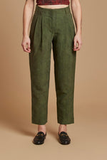 Emerald Cobra Pleated Trouser