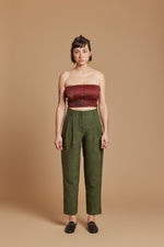 Emerald Cobra Pleated Trouser